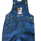 Kids Denim Dungarees Personalised Cow & Name design