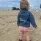 Personalised Kids' Denim Jacket - floral design