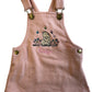 Winnie The Pooh embroidered Personalised Kids Dungaree Dress
