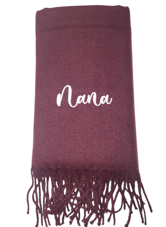 Ladies Mama Nana Personalised scarf
