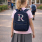 Children's Backpack personalised with Floral initial Design