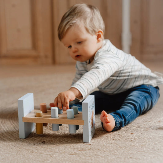 Hammer Pounding Bench Forest Friends By Little Dutch
