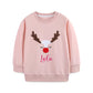Reindeer Nose Christmas personalised kids sweater