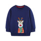 Reindeer design Christmas personalised kids sweater