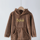 Waffle Fleece personalised name Hoodie