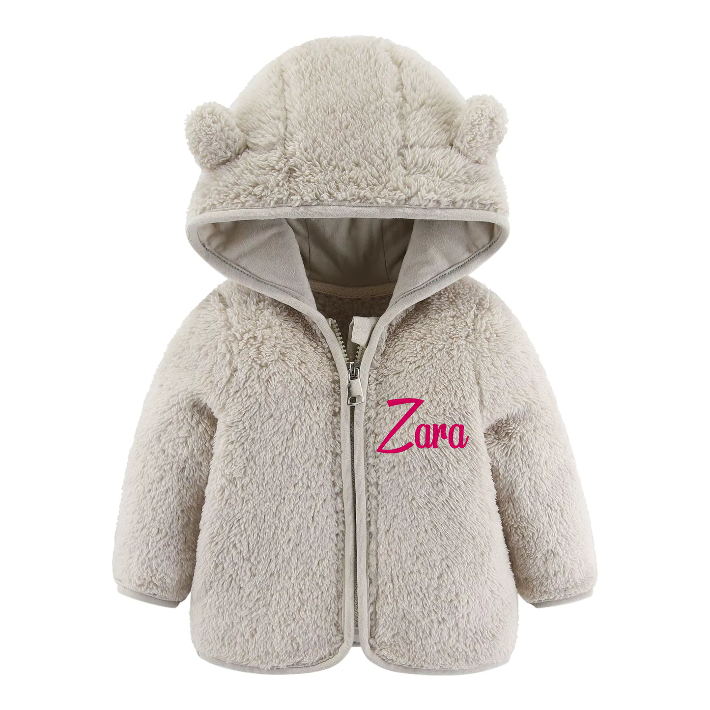 Baby Bear personalised teddy hooded coat / jacket