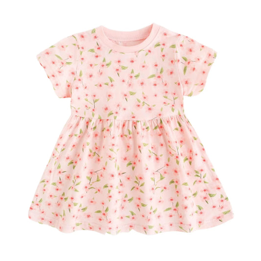 Floral kids dress - By From The Stork