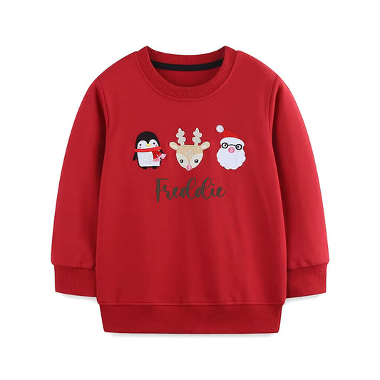 Christmas Trio Christmas personalised kids sweater
