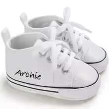 Canvas Prewalker personalised baby shoe trainer