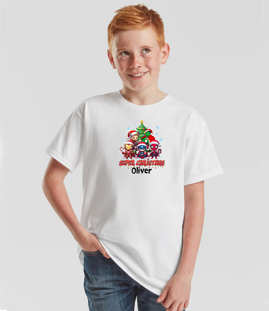 Christmas personalised kids Short Sleeve t-shirts - VARIOUS DESIGNS