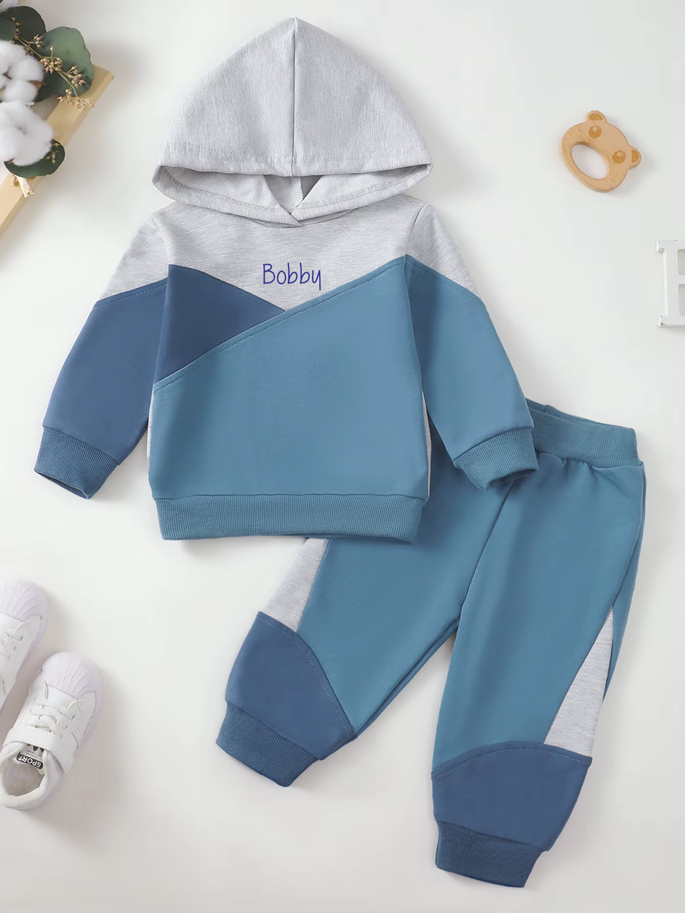ColourBlend Personalised Kids Hoodie Tracksuit Set