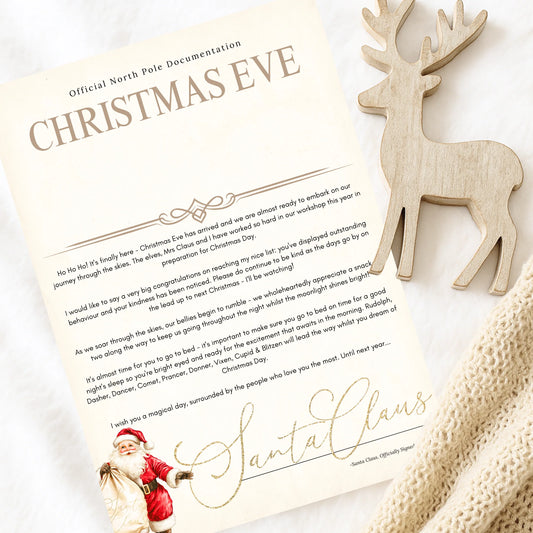 Official Nice List personalised kids Christmas Santa letter