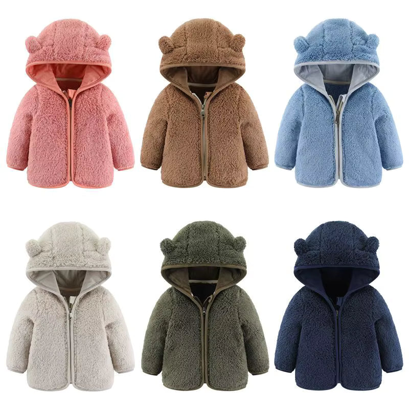 Baby Bear personalised teddy hooded coat / jacket