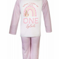 Pink stripe personalised rabbit design birthday pyjamas