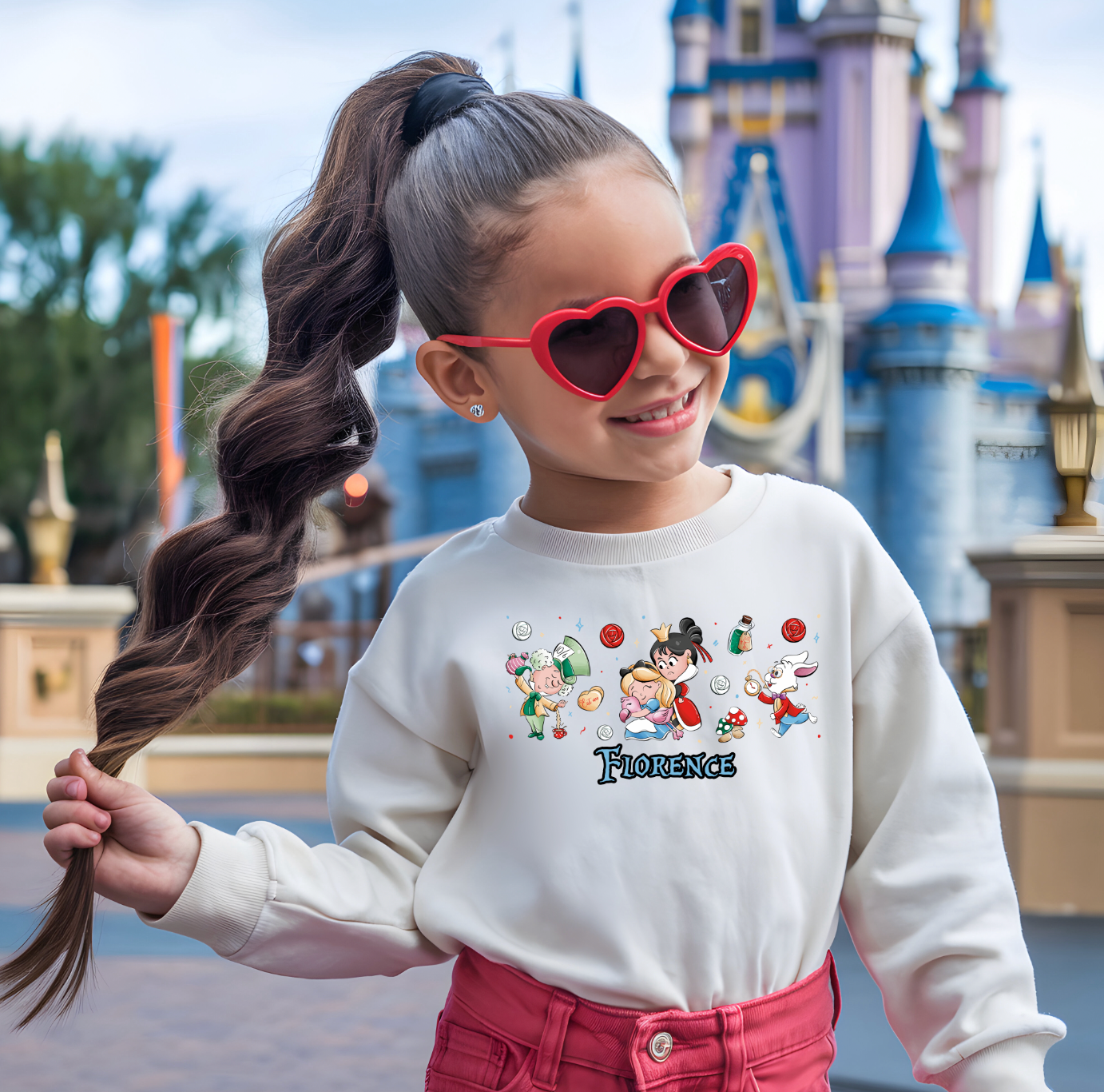 Wonderland personalised Disneyland Adventure sweater