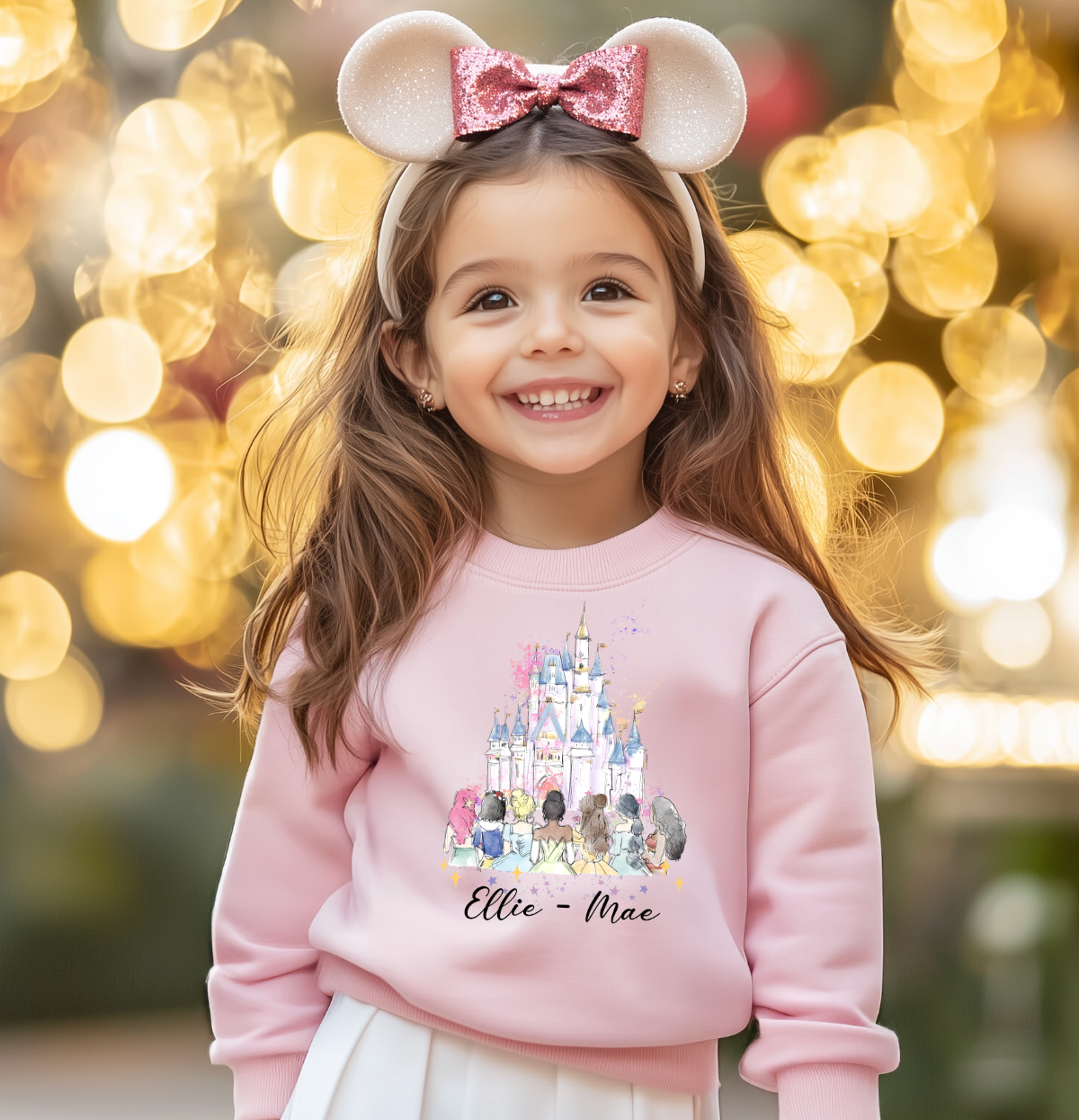 Princesses & Castle personalised Disneyland Adventure sweater