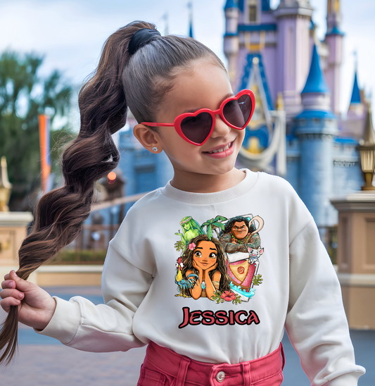 Moana personalised Disneyland Adventure sweater