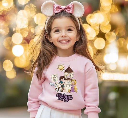 Rapunzel personalised Disneyland Adventure sweater