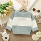 Stripe knitted personalised kids sweater