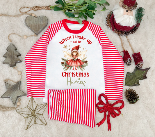 Christmas Fairy Matching Personalised Christmas Pyjamas