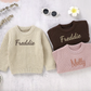 Knitted personalised kids sweater
