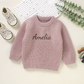 Knitted personalised kids sweater