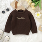 Knitted personalised kids sweater