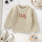 Knitted personalised kids sweater