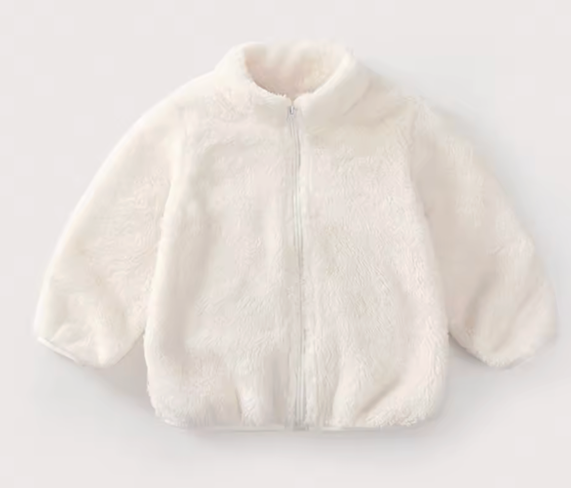 Fluffy Personalised Fleece Jacket Coat