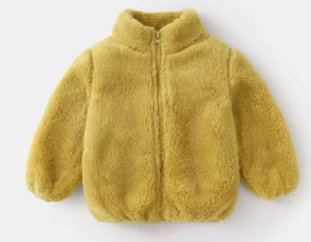 Fluffy Personalised Fleece Jacket Coat