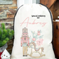 Faux Burlap personalised Christmas Gift present Bag/Sack Drawstring