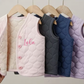 Cotton Quilted Personalised button up Gilet
