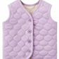 Cotton Quilted Personalised button up Gilet