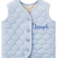 Cotton Quilted Personalised button up Gilet