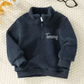 Navy Flece personalised kids toddler jacket