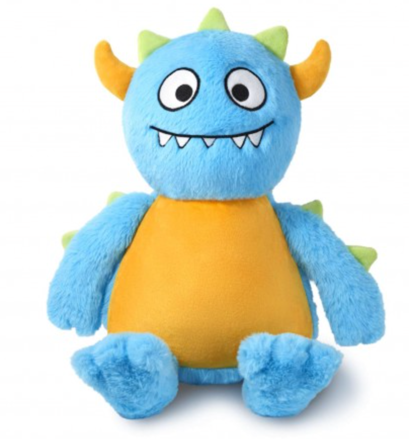 Blue Monster Personalised Teddy