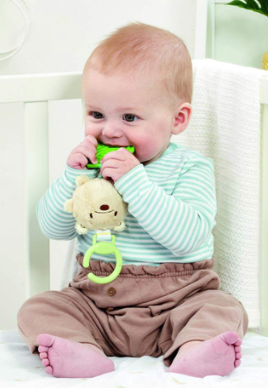 Disney Attachable Pooh Chime And Teether