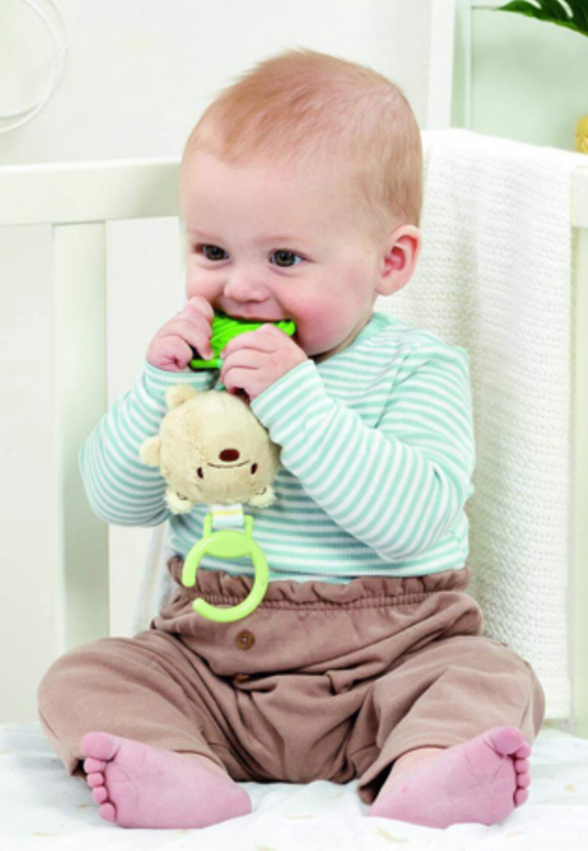 Disney Attachable Pooh Chime And Teether