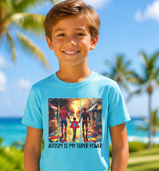 Autism is my superpower Personalised kids T-Shirt