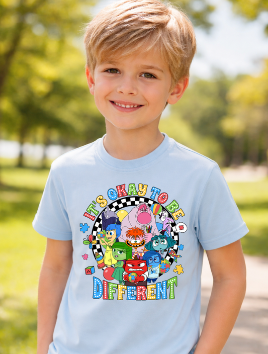 Insideout Its ok to be different Personalised kids T-Shirt