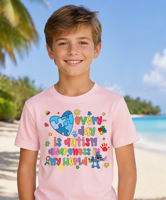 Everyday is Autism Awareness Personalised kids T-Shirt
