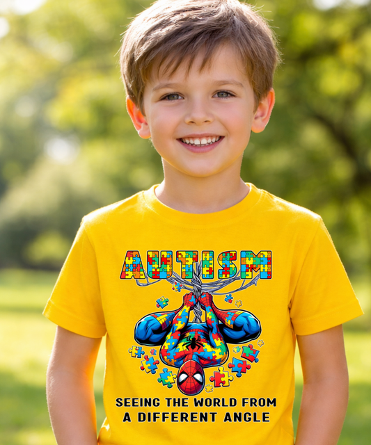 Spiderman Autism Personalised kids T-Shirt