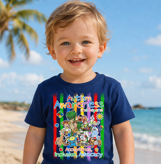 Toy Story Autism Awareness Personalised kids T-Shirt