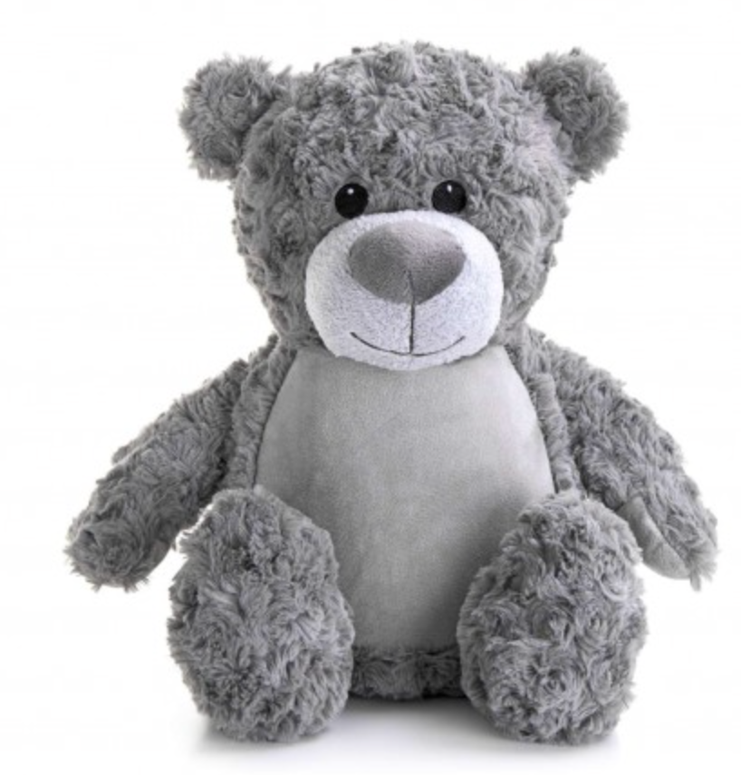 Grey teddybear Personalised Teddy