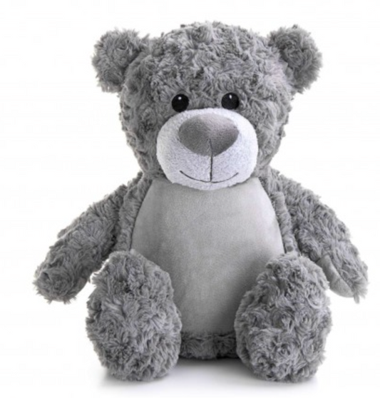 Grey teddybear Personalised Teddy
