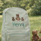Children's Backpack personalised with Bears & Name Design