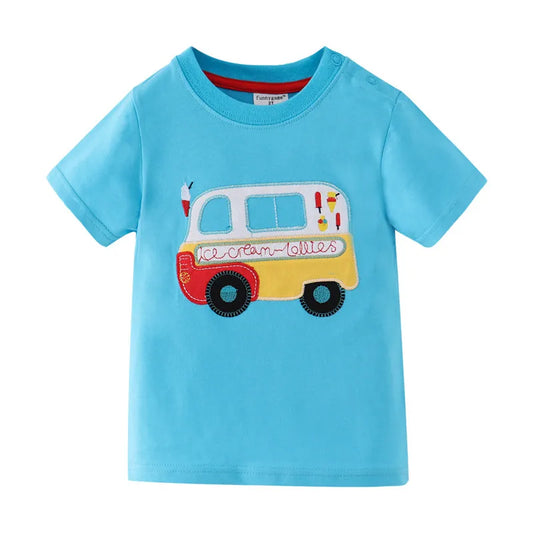 Ice-Cream van applique T-Shirt - By From The Stork