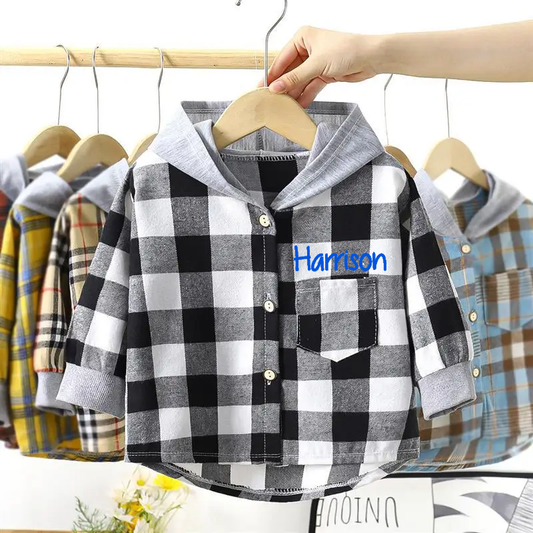 Plaid Personalised Long Sleeve Shirt / Jacket