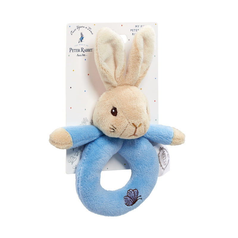 Peter Rabbit & Flopsy Bunny Plush Ring Rattles
