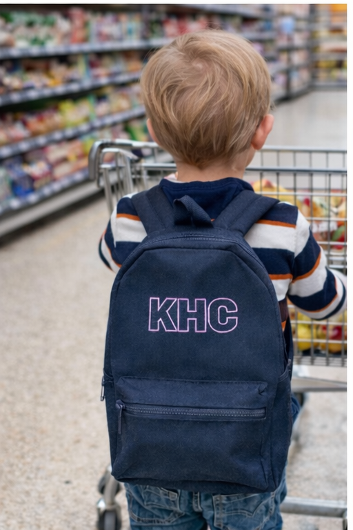 Children's Backpack personalised Initial Design